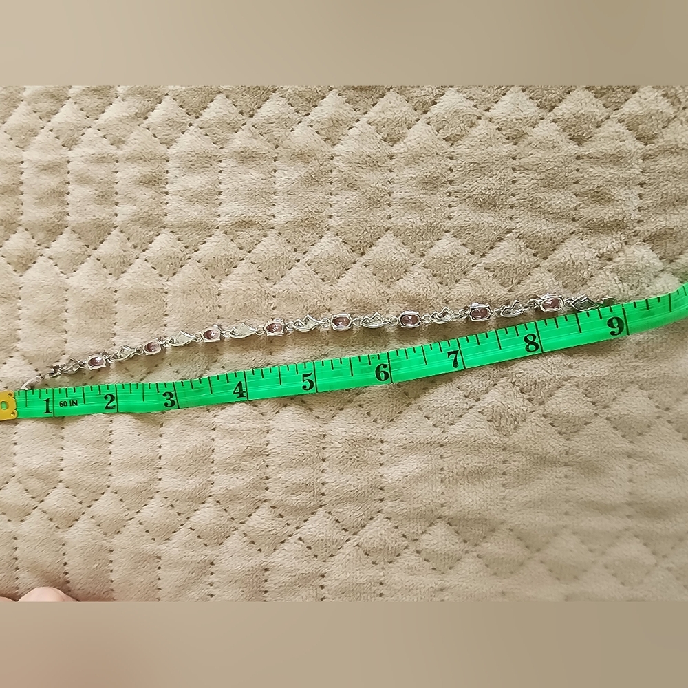 Stone and‎ silver finish bracelet - Picture 2 of 3